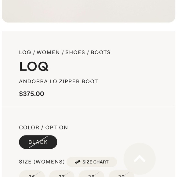 LOQ / lo Andorra zip ankle boot black suede bootie 38 8 - Picture 4 of 7